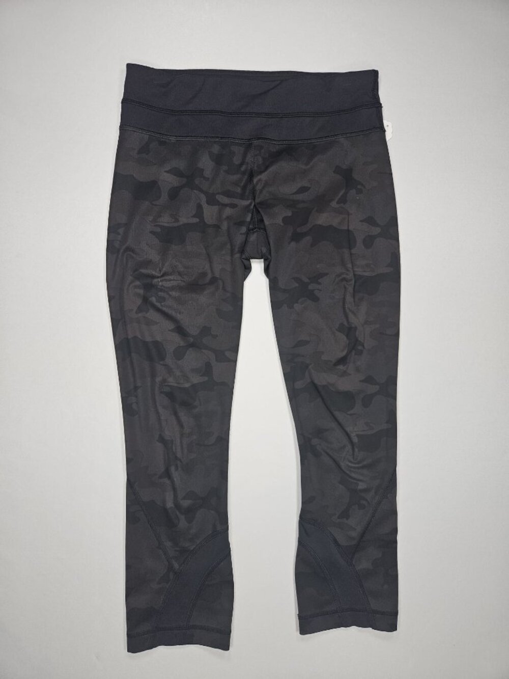 Lululemon Run: Inspire Crop Leggings Black Camo Size 4 